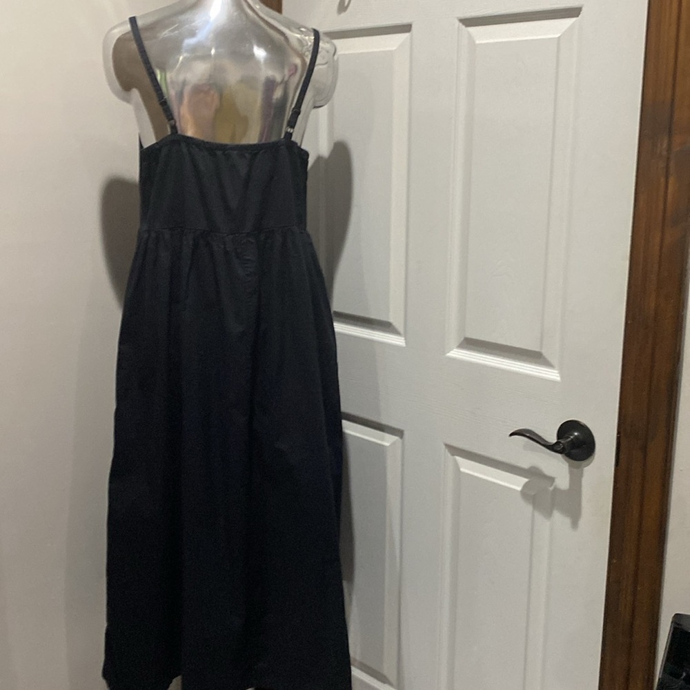 Old Navy - NWOT - Black Cotton Dress With Pockets Adj Straps “L” - Picture 7 of 12